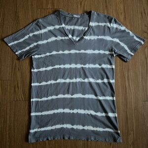 MENS DRIFTER BLEACHED V NECK SHIRT L